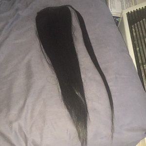 NEW Bellami Jet Black Faux Wrap Ponytail Extension